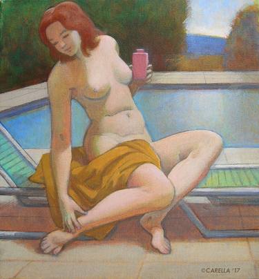 Original Figurative Nude Paintings by Peter Carella