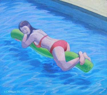 Original Figurative Erotic Paintings by Peter Carella