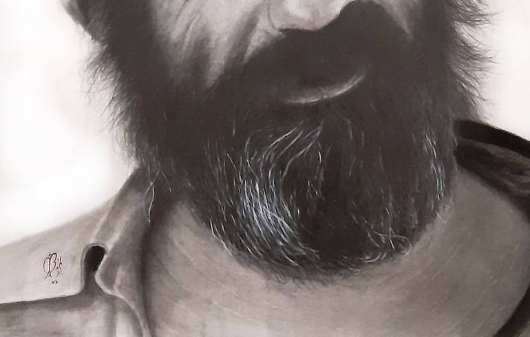 Original Realism Men Drawing by Shahriar Aghakhani