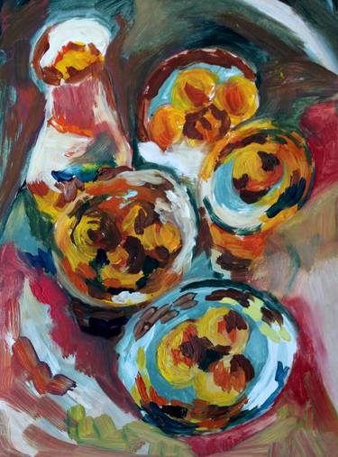 Original Impressionism Kitchen Paintings by Noemi Hernandez