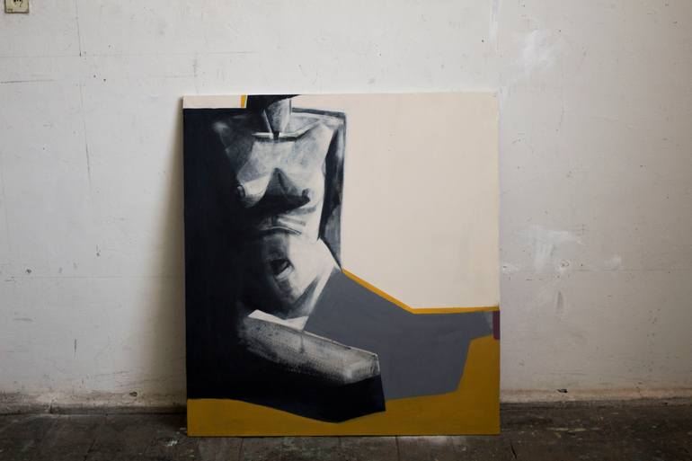 Original Figurative Abstract Painting by Nadiia Pometko