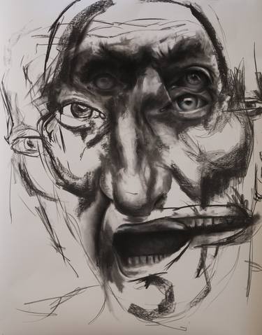 Print of Expressionism People Drawings by Kristoffer Evang