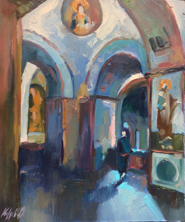 Interior Saint Sophia Cathedral Painting by Orest-Vasyl Kuziv | Saatchi Art