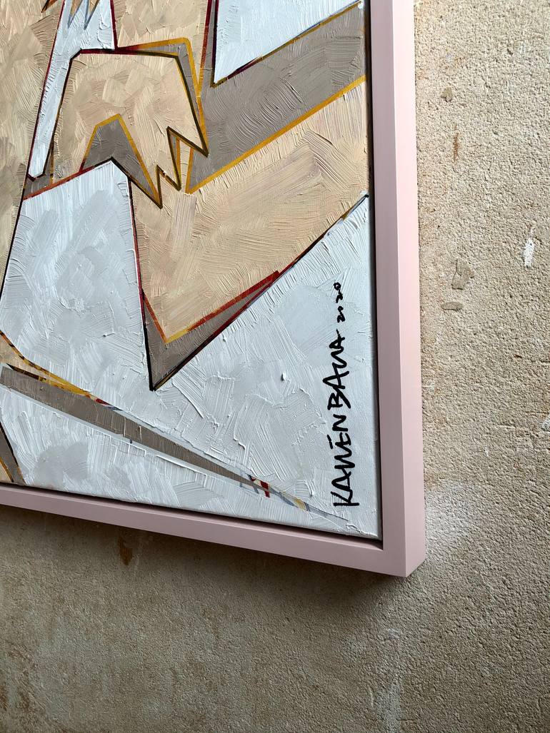 Original Abstract People Painting by Jan Kallenbach