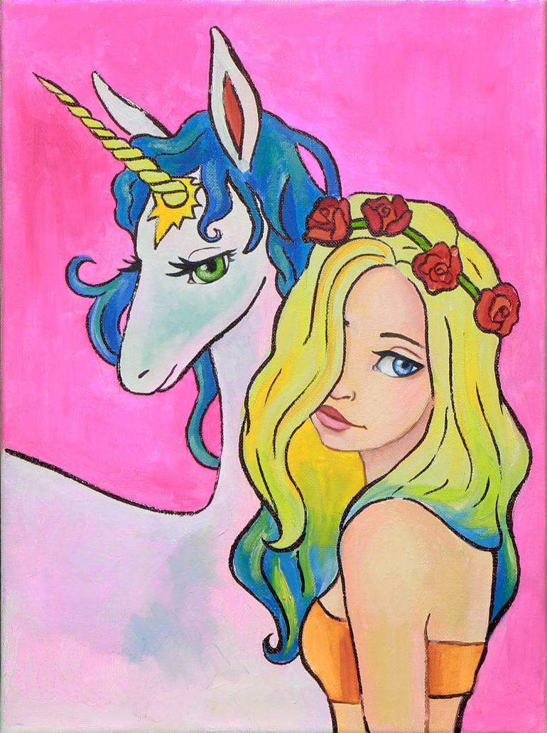 Illustration Girly Unicorn