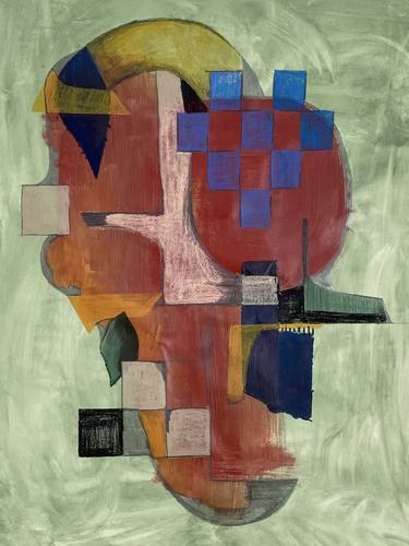 Original Abstract Expressionism Abstract Mixed Media by Maria eugenia Ruiz