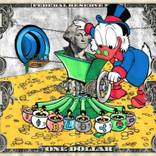 Uncle Scrooge - The Manual Currency Exchange Painting by Moabit Saga