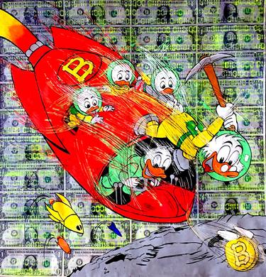 Original Pop Art Cartoon Paintings by Moabit Saga