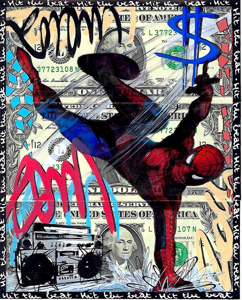 Spider-Man - Dance Off Series - Hit The Beat Painting by Moabit Saga |  Saatchi Art