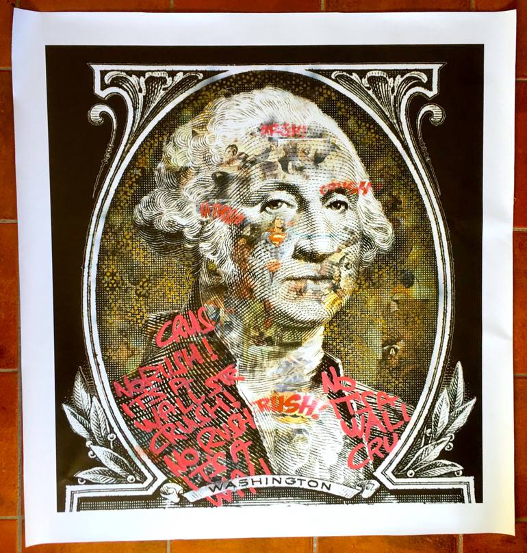 Original Street Art Politics Painting by Moabit Saga