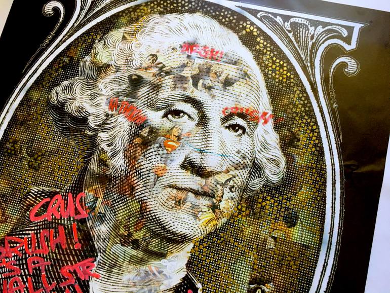 Original Street Art Politics Painting by Moabit Saga