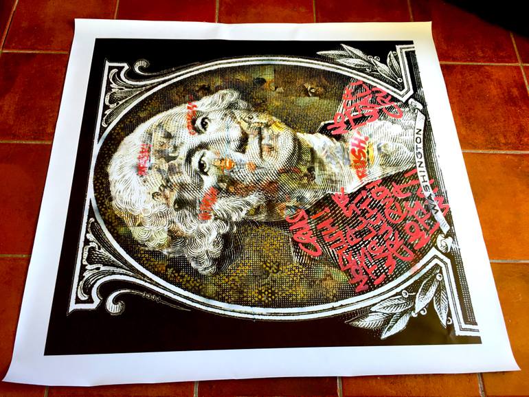 Original Street Art Politics Painting by Moabit Saga