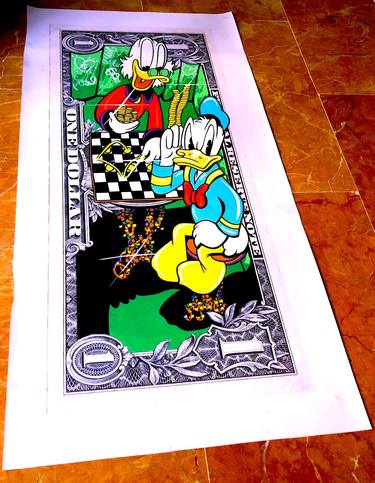 Uncle Scrooge - Winning the Checkers 3D (Oversized thumb
