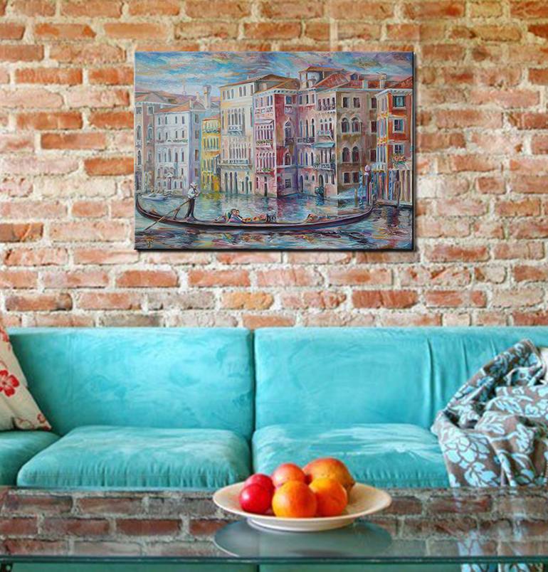 Original Impressionism Architecture Painting by Halyna Luzhevska Gairai