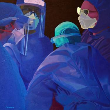 Print of Figurative Mortality Paintings by DAVID OUDNEY