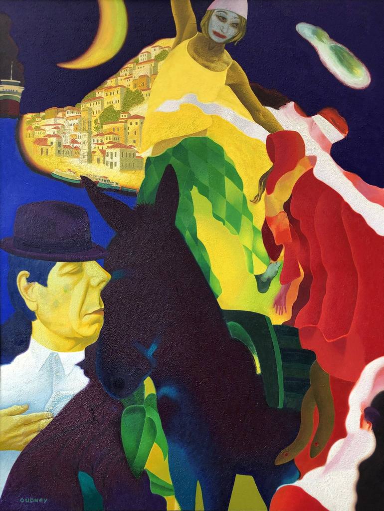 Print of Figurative Love Paintings by David Oudney