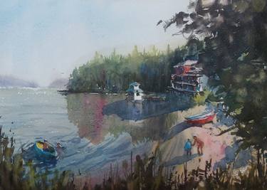 Original Landscape Painting by Sowon Pitkanen