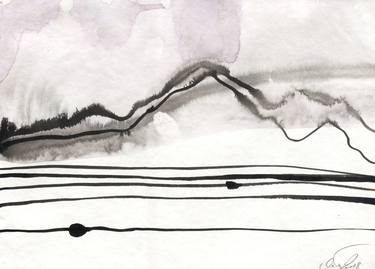 Original Minimalism Abstract Drawings by Olga Yakubovskaya