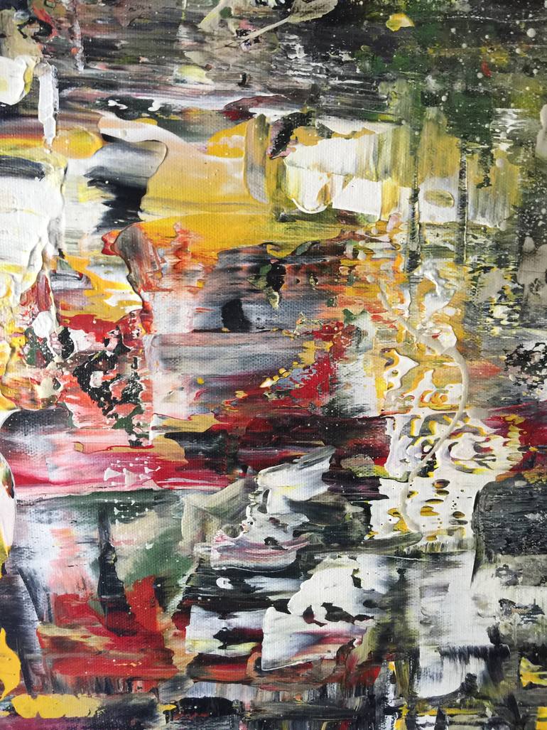 Original Abstract Expressionism Abstract Painting by Gertrude Heikorn