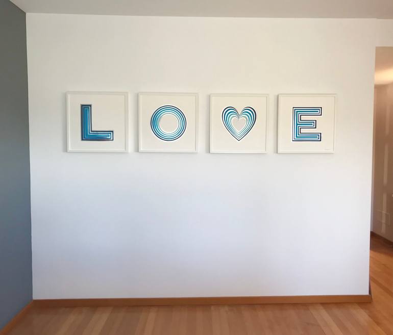 Original Art Deco Love Sculpture by Chloë Natalia