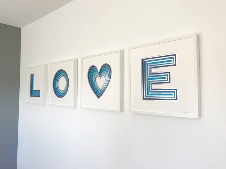 Original Art Deco Love Sculpture by Chloë Natalia
