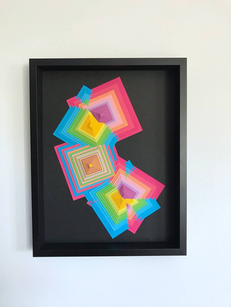 Original Abstract Geometric Sculpture by Chloë Natalia