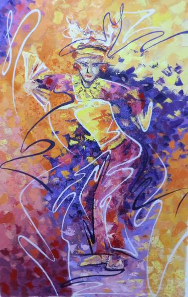 Print of Abstract Expressionism Women Paintings by olena oblomska