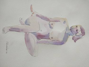 Original Fine Art Nude Drawings by olena oblomska