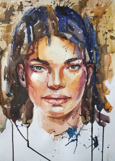 Print of Abstract Portrait Paintings by olena oblomska