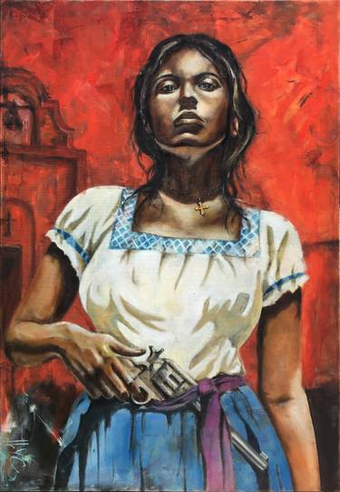 Original Figurative Women Painting by Ilya Nimo