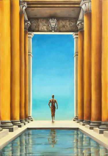 Original Conceptual Classical Mythology Painting by Ilya Nimo