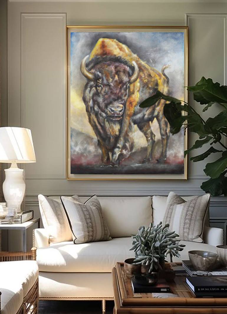 Original Conceptual Animal Painting by Ilya Nimo