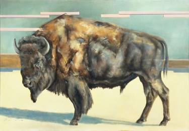 Original Art Deco Animal Painting by Ilya Nimo