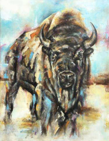 Original Conceptual Animal Painting by Ilya Nimo