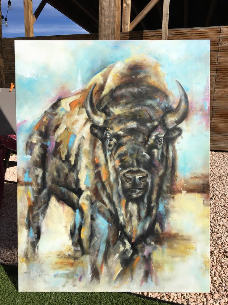 Original Conceptual Animal Painting by Ilya Nimo