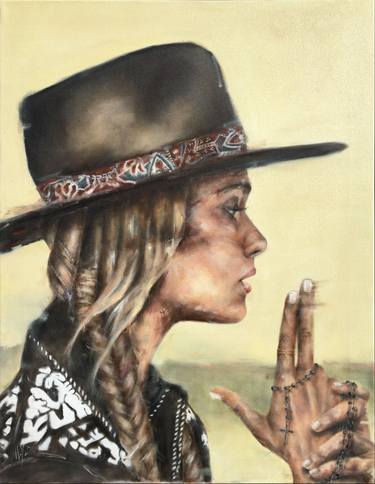 Original Conceptual People Painting by Ilya Nimo