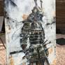 samurai original oil painting