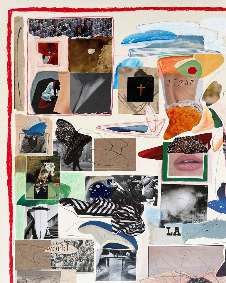 Original Dada Fantasy Mixed Media by Zulal Cizmeci