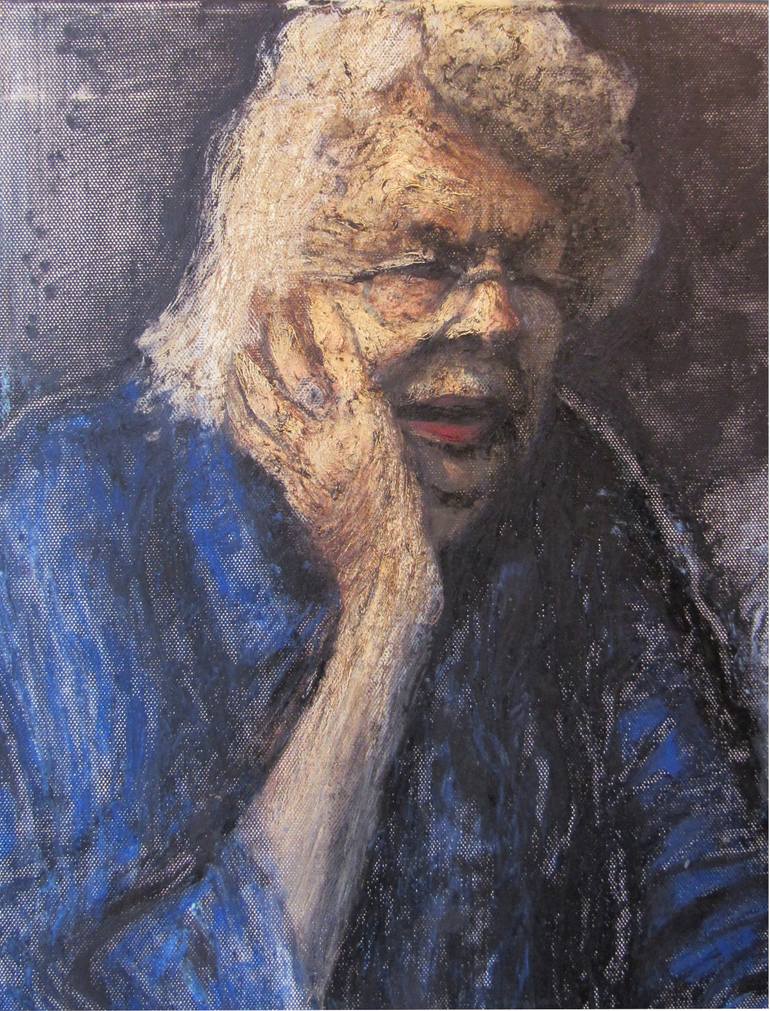 Original Figurative People Painting by Elena Roginsky