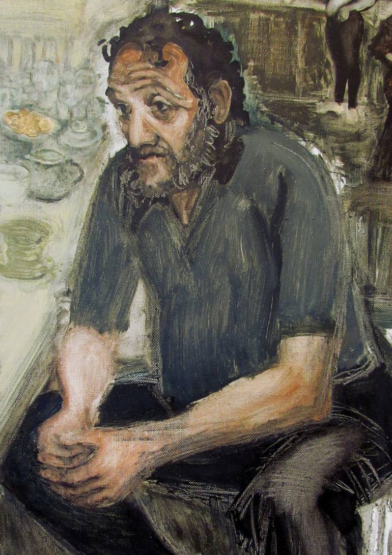 Original Figurative People Painting by Elena Roginsky