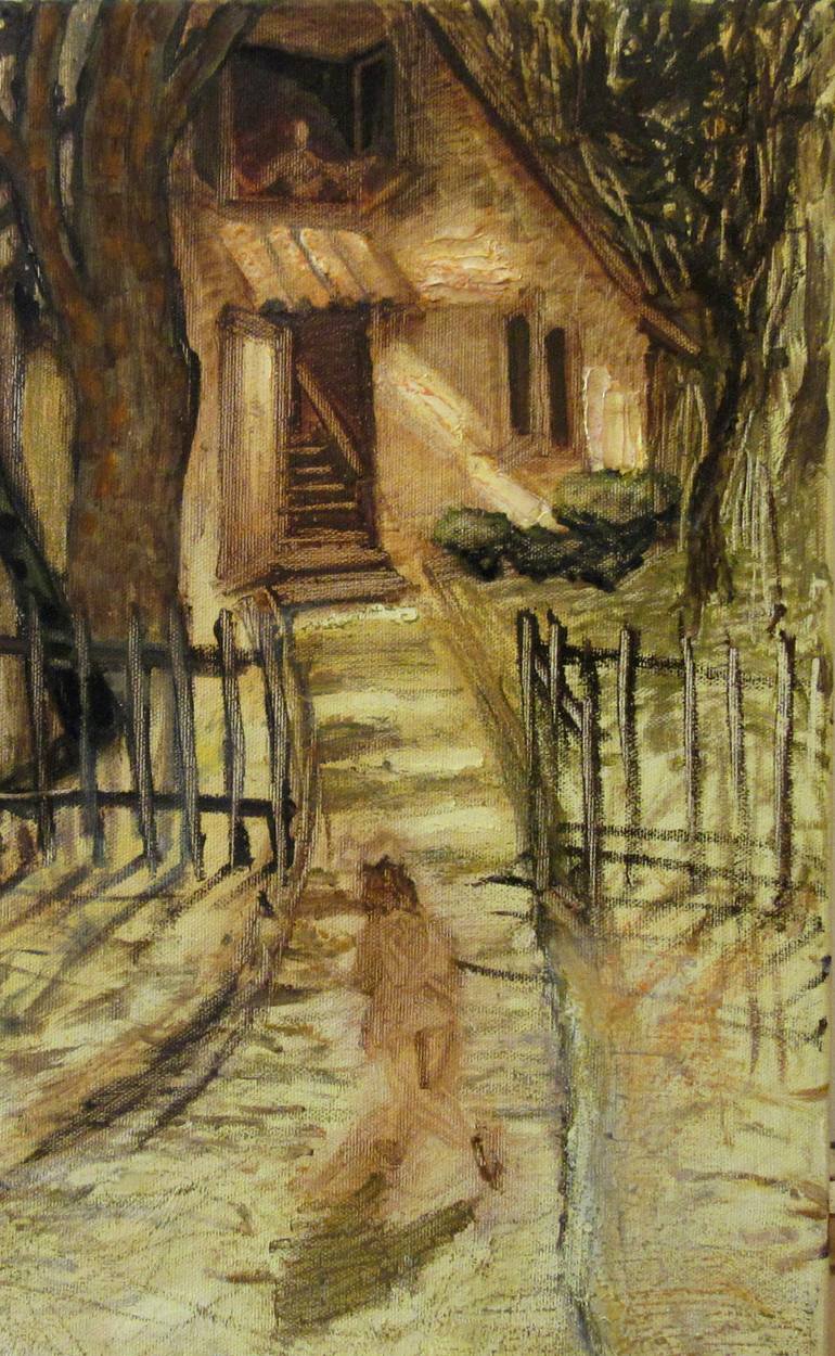Original Figurative Time Painting by Elena Roginsky