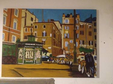 Print of Figurative Cities Paintings by salvatore macrì