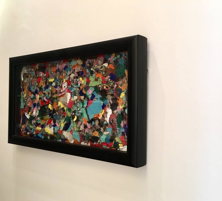 Original Abstract Wall Collage by Marco Dazzi