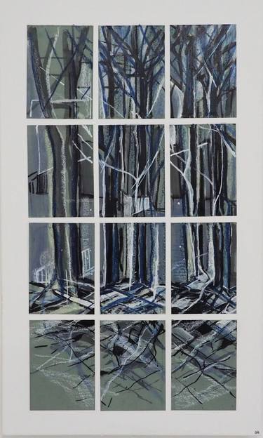 12 panel ‘Between Trees’ Berlijn, 60 cm x 100 cm thumb