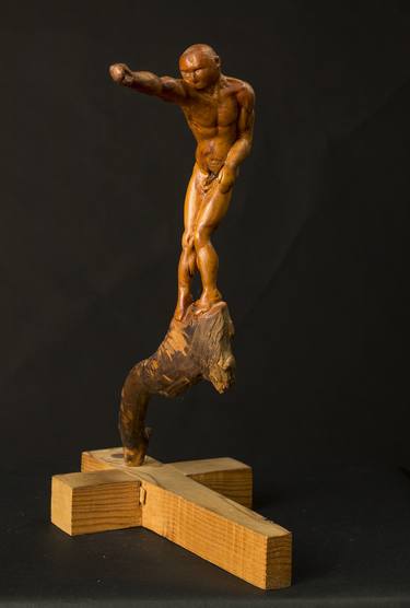 Original Men Sculpture by Hristo Todev