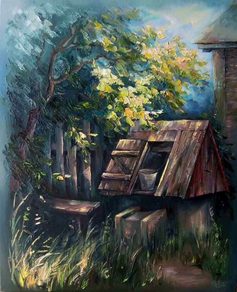 The Water Well Painting by Tetiana Stepaniuk Saatchi Art