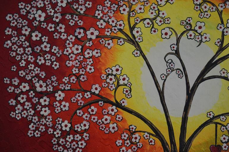 Original Tree Abstract Painting by Khushboo Sanghavi