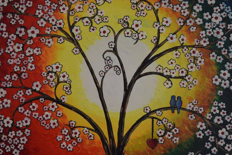 Original Tree Abstract Painting by Khushboo Sanghavi