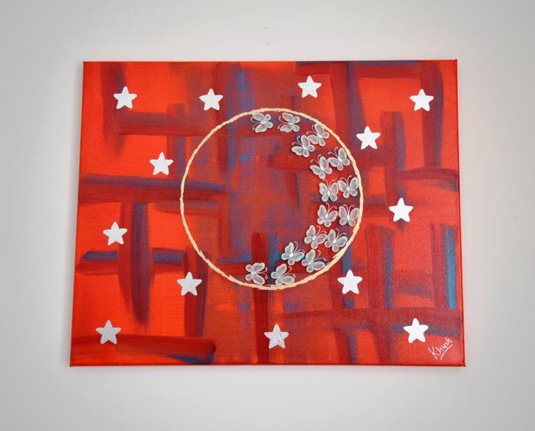 Original Abstract Expressionism Abstract Painting by Khushboo Sanghavi