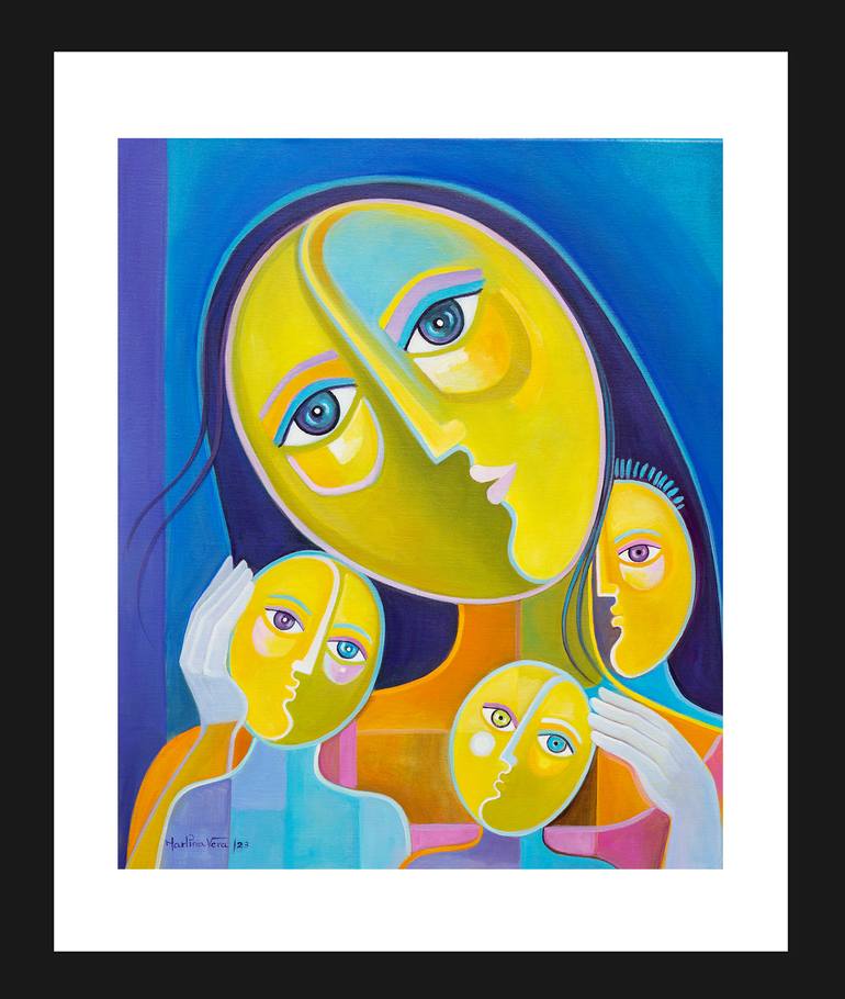 Original Contemporary Love Painting by Marlina Vera
